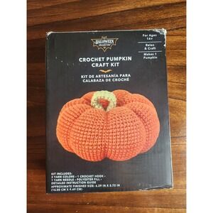 The Halloween Collection Crochet Pumpkin Craft Kit New Complete Fall DIY